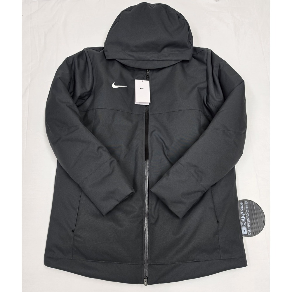 Nike 550 Duck Down Parka Football NFL Issued Jacket Grey DJ6526-060 Size Large